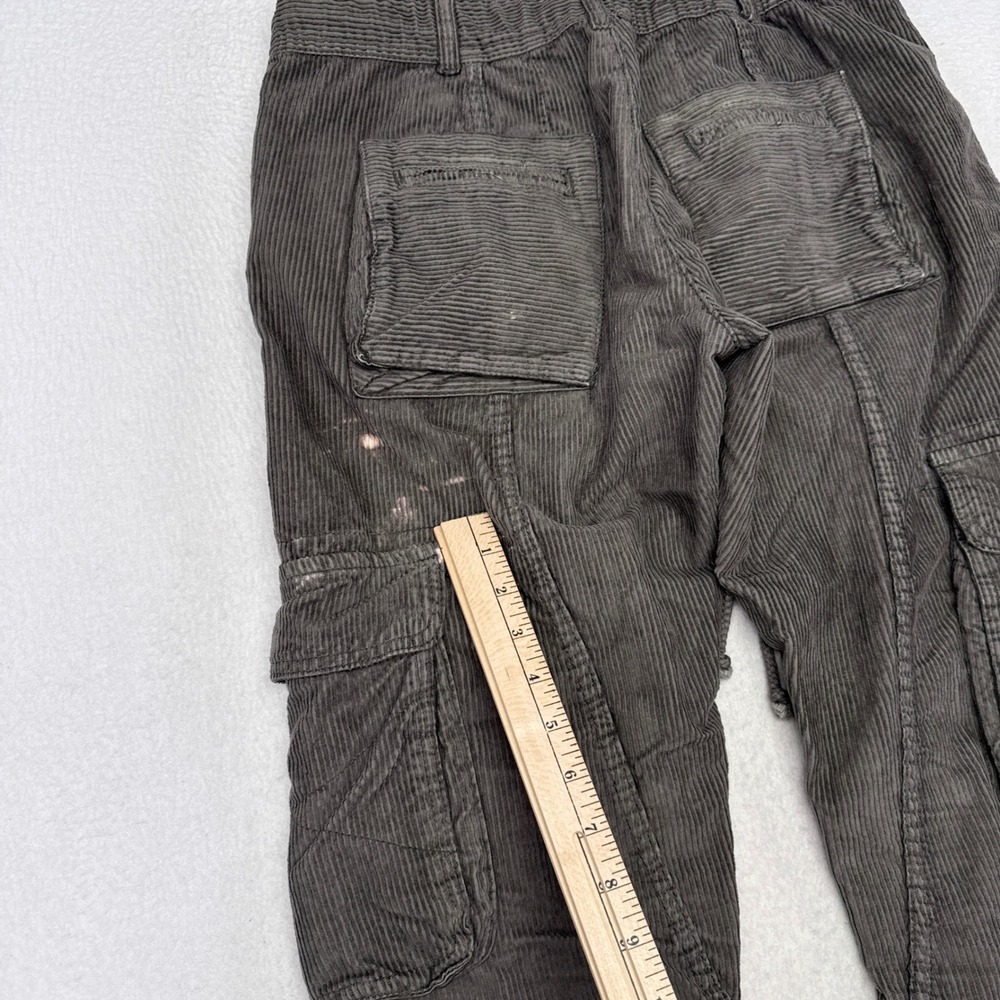 Free People We The Free Tahiti Corduroy Cargo Pants Womens Size XS Gray Boho - Picture 4 of 9